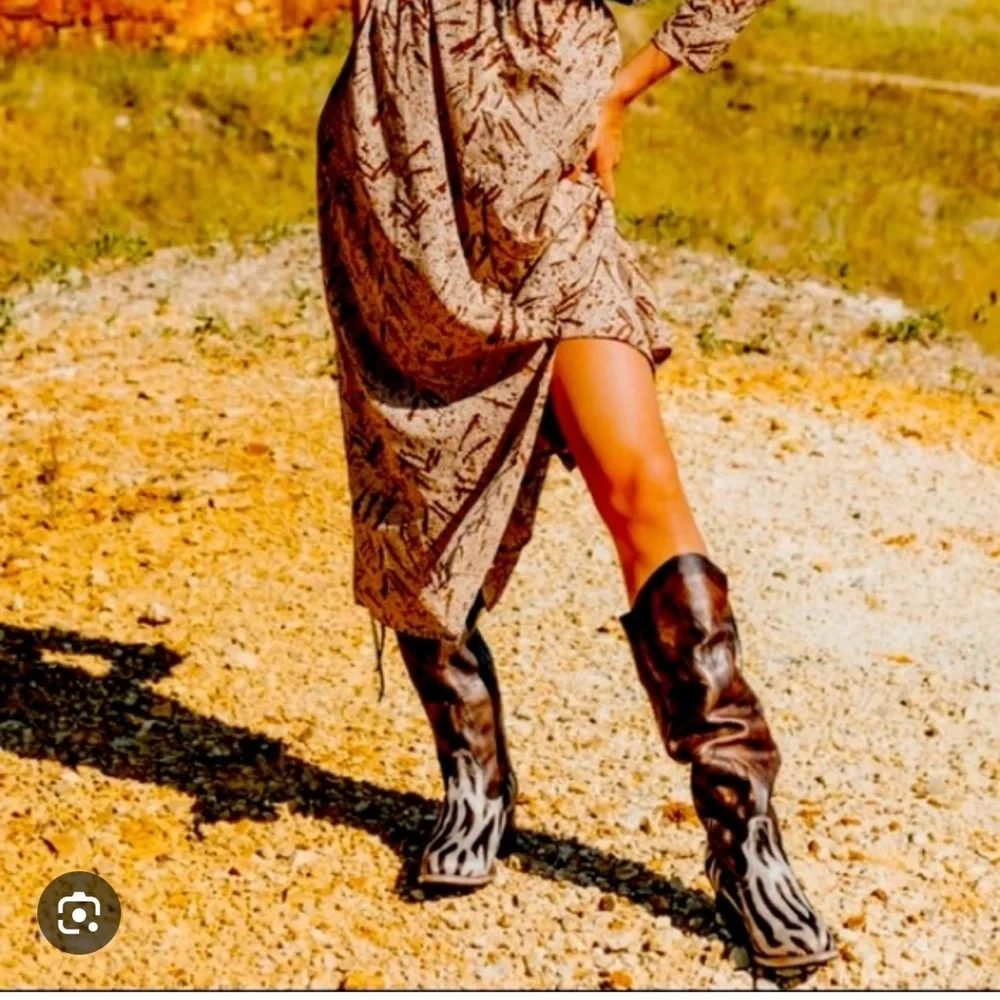 Freebird by Steven OG Whisper Boots in Brown Multi Animal Print Calf Hair BNIB - Picture 3 of 13